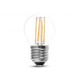 VT-1980D 4W G45 Zarowka LED Filament / Klosz Transparentny / Barwa:2700K / Trzonek:E27 / sciemnialna