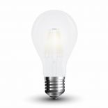 VT-1935 6W A60 FROST FILAMENT BULB 6400K E27