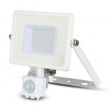 VT-30-S 30W SMD PIR SENSOR FLOODLIGHT SAMSUNG CHIP 3000K WHITE BODY