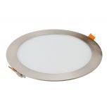 VT-1807SN 18W LED SLIM PANEL LIGHT-SATIN NICKEL 3000K ROUND