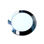 VT-2407CH 24W LED SLIM PANEL LIGHT-CHROME 3000K ROUND