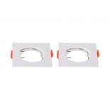 VT-930 GU10 FITTING SQUARE WHITE