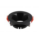VT-931 GU10 FITTING ROUND BLACK FRAME+BLACK REFLECTOR