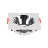 VT-932 GU10 FITTING SQUARE WHITE FRAME+CHROME REFLECTOR