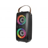 VT-6203-2 2x10W RECHARGEABLE SPEAKER USB & TF CARD SLOT RGB 2x3inch