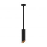 VT-975 1xGU10 HANGING PENDANT BLACK D:55x200MM