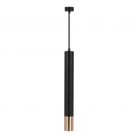 VT-977 1xGU10 HANGING PENDANT BLACK+GOLD D:60x500MM