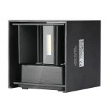 VT-759 6W Kinkiet kwadrat LED / CHIP BRIDGELUX / Barwa:3000K / Czarny