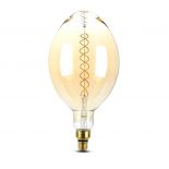 VT-2168D 8W BF180 LED AMBER DOUBLE FILAMENT BULB 2000K E27 DIMMABLE