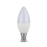 VT-2226 5.5W LED PLASTIC CANDLE BULB 6400K E14,CRI>95