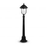 VT-851 E27 POLE LAMP WITH CLEAR COVER-BLACK