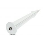 VT-854 Uchwyt wbijany SPIKE / Obudowa:Bialy / Wymiary:35 x 150