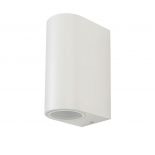 VT-7652 2 WAY GU10 WALL FITTING(ALUMINUM) ROUND-WHITE BODY, IP44