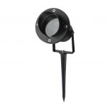 VT-7704 GU10 GARDEN SPIKE FITTING ALUMINUM BODY BLACK IP65