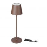 VT-7522 LED 2W TABLE LAMP 4400mA BATTERY 3000K IP54 CORTEN BODY