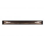 RECESSED ALUMINIUM TRACK RAIL FOR MAGNETIC TRACKLIGHTS-BLACK-0.5m