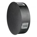 VT-706 4W LED WALL LIGHT 4000K IP65 BLACK BODY ROUND