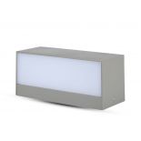 VT-8057 12W Lampa scienna LED / Kierunek: Gora-Dol / Barwa:4000K / Obudowa: Szara