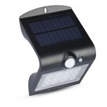 VT-767-2 1.5W LED SOLAR WALL LIGHT 4000K - BLACK BODY