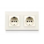 VT-5811 EU SOCKET 16A 2 WAY-WHITE