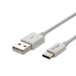 VT-5322 1M TYPE-C USB CABLE-WHITE(SILVER SERIES)