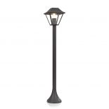 VT-845 E27 POLE LAMP -MATT BLACK(CLEAR GLASS)