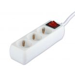 VT-1113-2 3WAYS SOCKET WITH SWITCH(3G1.5MM2 X 1.5M)-WHITE