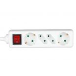 VT-1117 4 HOLES SOCKET WITH SWITCH(3G1.5MM2 X 1.5M)-WHITE