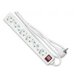 VT-1118 8 HOLES SOCKET WITH SWITCH(3G1.5MM2 X 1.5M)-WHITE