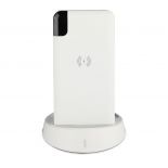 VT-3509 8000mah WIRELESS POWER BANK WITH DISPLAY AND STAND -WHITE