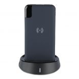 VT-3509 8000mah WIRELESS POWER BANK WITH DISPLAY AND STAND-DARK BLUE