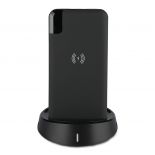 VT-3509 8000mah WIRELESS POWER BANK WITH DISPLAY AND STAND -BLACK