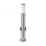 VT-838 BOLLARD LAMP-PIR SENSOR & SOCKET-STAINLESS STEEL BODY(60CM) IP44 SATIN NICKEL