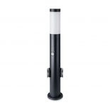 VT-838 BOLLARD LAMP-PIR SENSOR & SOCKET-STAINLESS STEEL BODY(60CM) IP44 BLACK