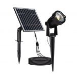 VT-4547 1x1.2W SOLAR SPIKE LED LIGHT 3000K BLACK BODY IP65